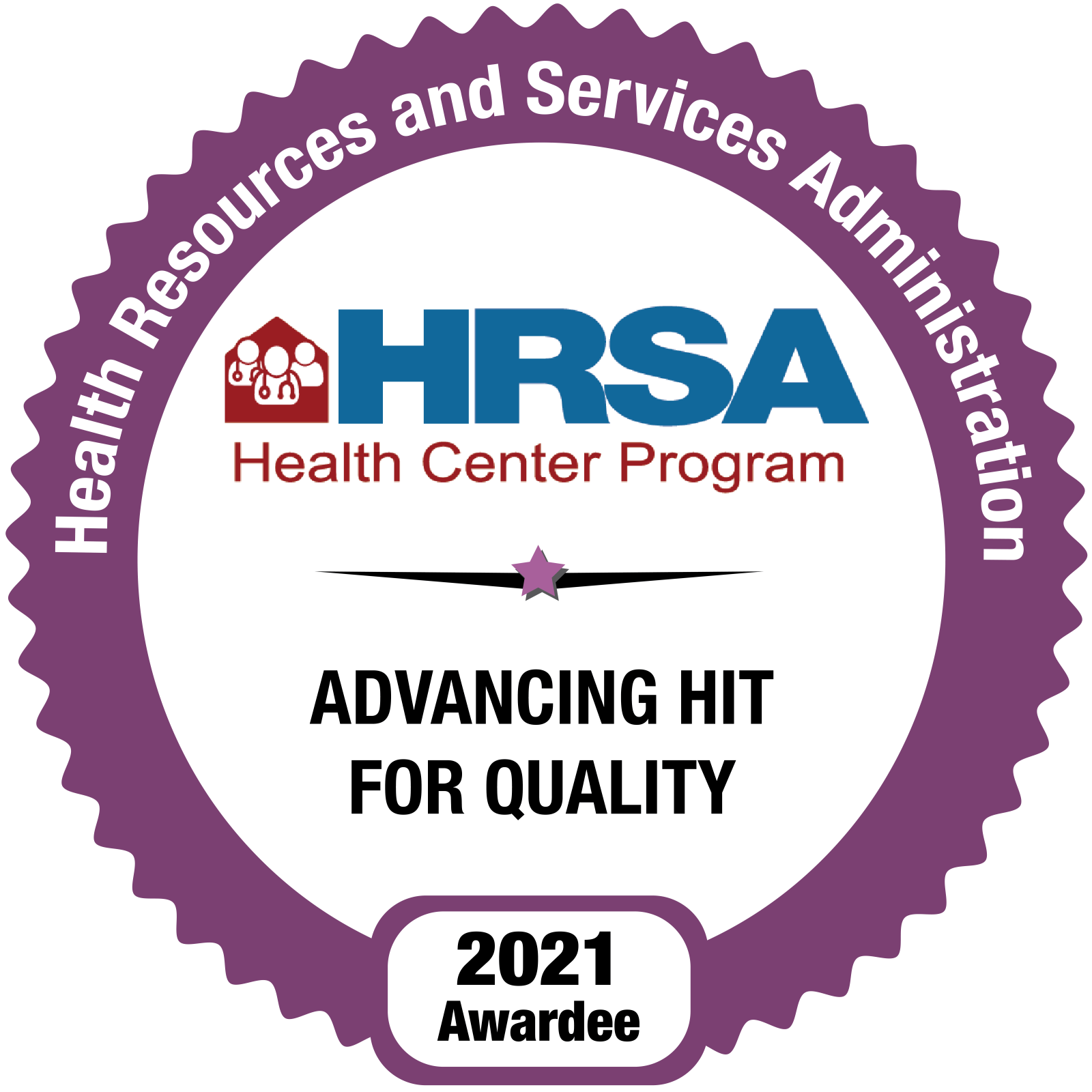 HRSA Quality Badge Purple