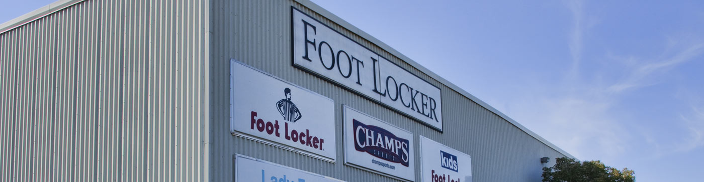 large foot locker warehouse building